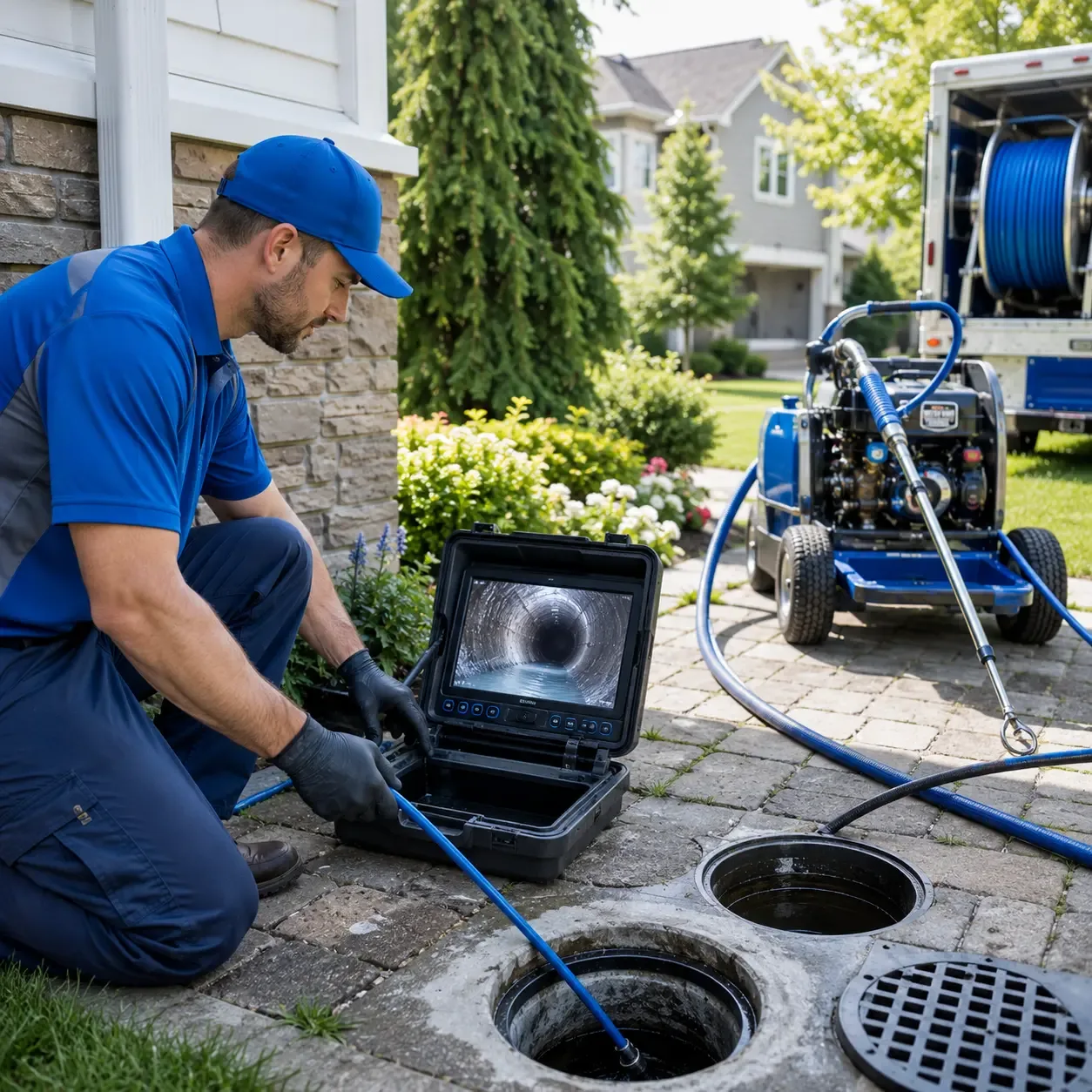 Outdoor drain cleaning professionals serving Beckemeyer, IL